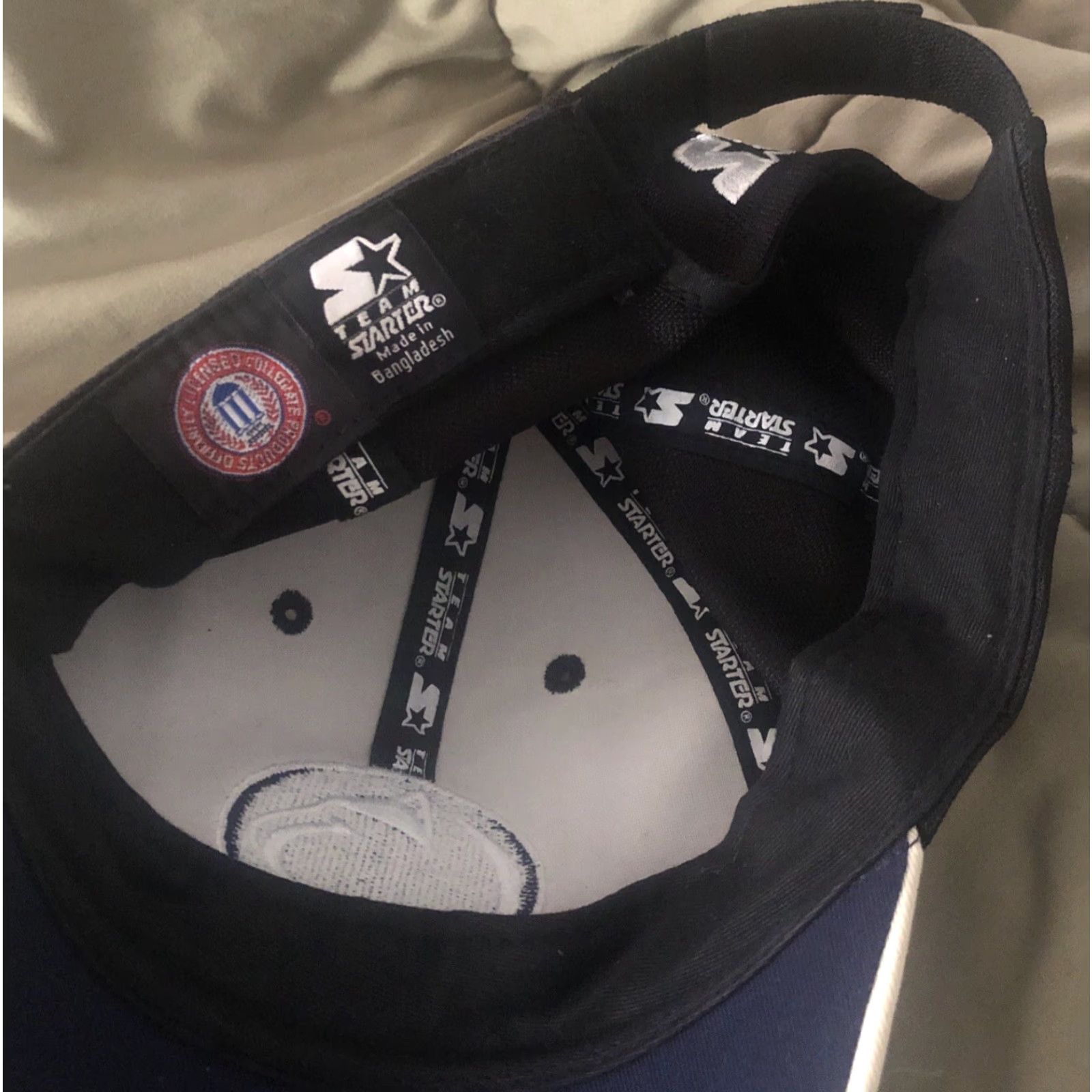 Starter VINTAGE Penn State Nittany Lions Starter Hat Adjustable Logo Cap Navy Blue PSU Logo Hat Hat Size ONE SIZE - 3 Thumbnail