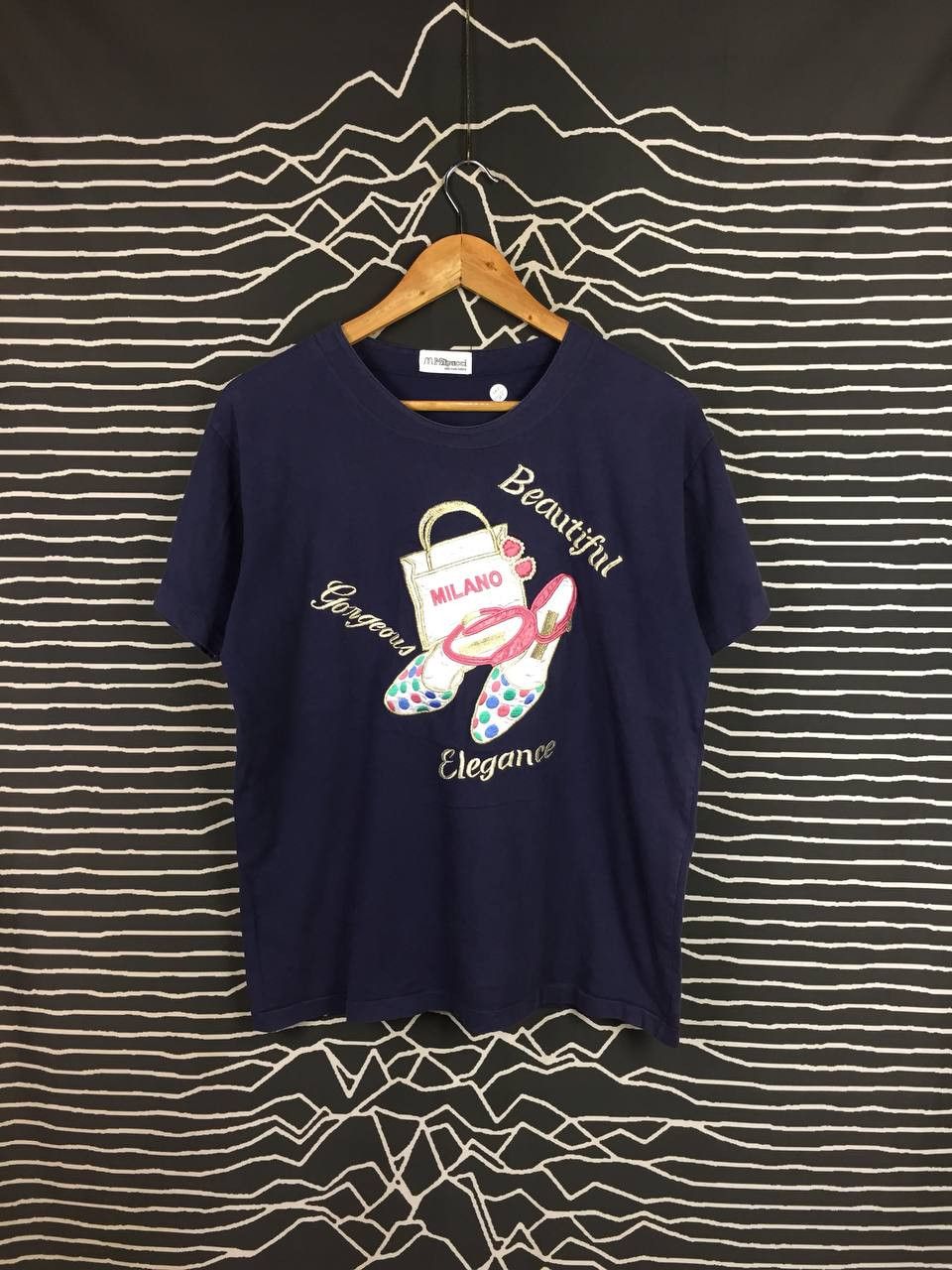 Vintage Milpucci Milano Beautiful Elegance Embroidery Tee Size M / US 6-8 / IT 42-44 - 2 Thumbnail