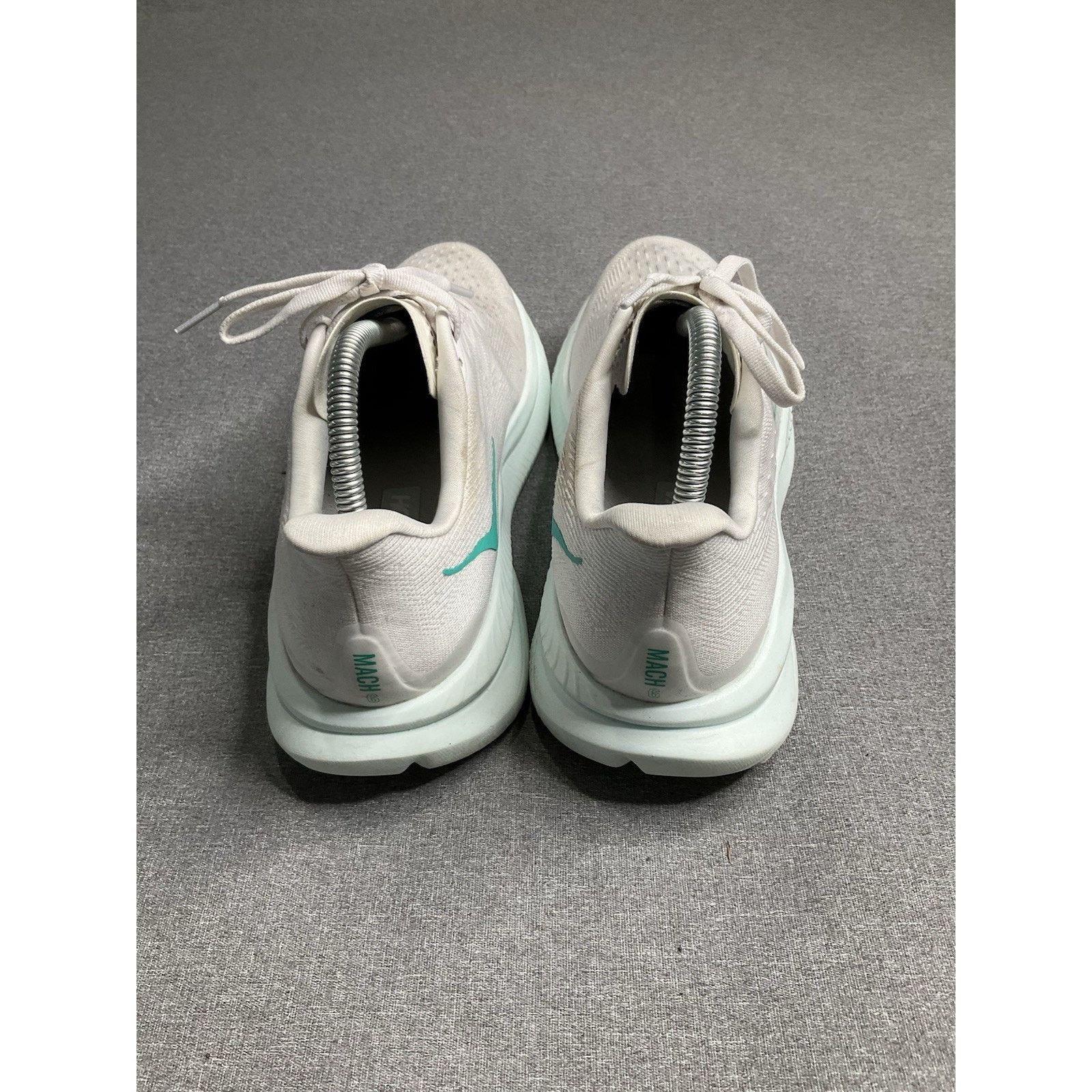 Hoka Hoka One One Mach 6 Frost White Blue Running Shoes US 9.5 B. Size US 9.5 / IT 39.5 - 3 Thumbnail