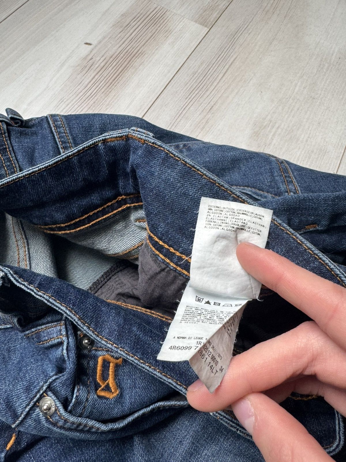 John Galliano John Galliano slim Jeans Italy Hedi slimane style Size US 29 - 12 Thumbnail