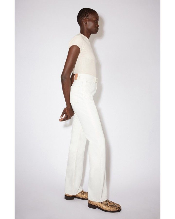 Acne Studios o1y0725 Denim Pant in White Size 27" / US 4 / IT 40 - 4 Thumbnail