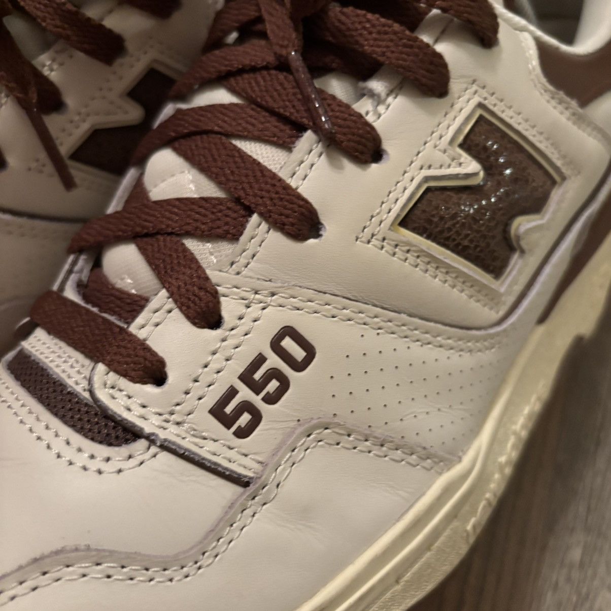 Aime Leon Dore × New Balance New Balance x Aime Leon Dore 550 White Brown Size US 10.5 / EU 43-44 - 5 Thumbnail