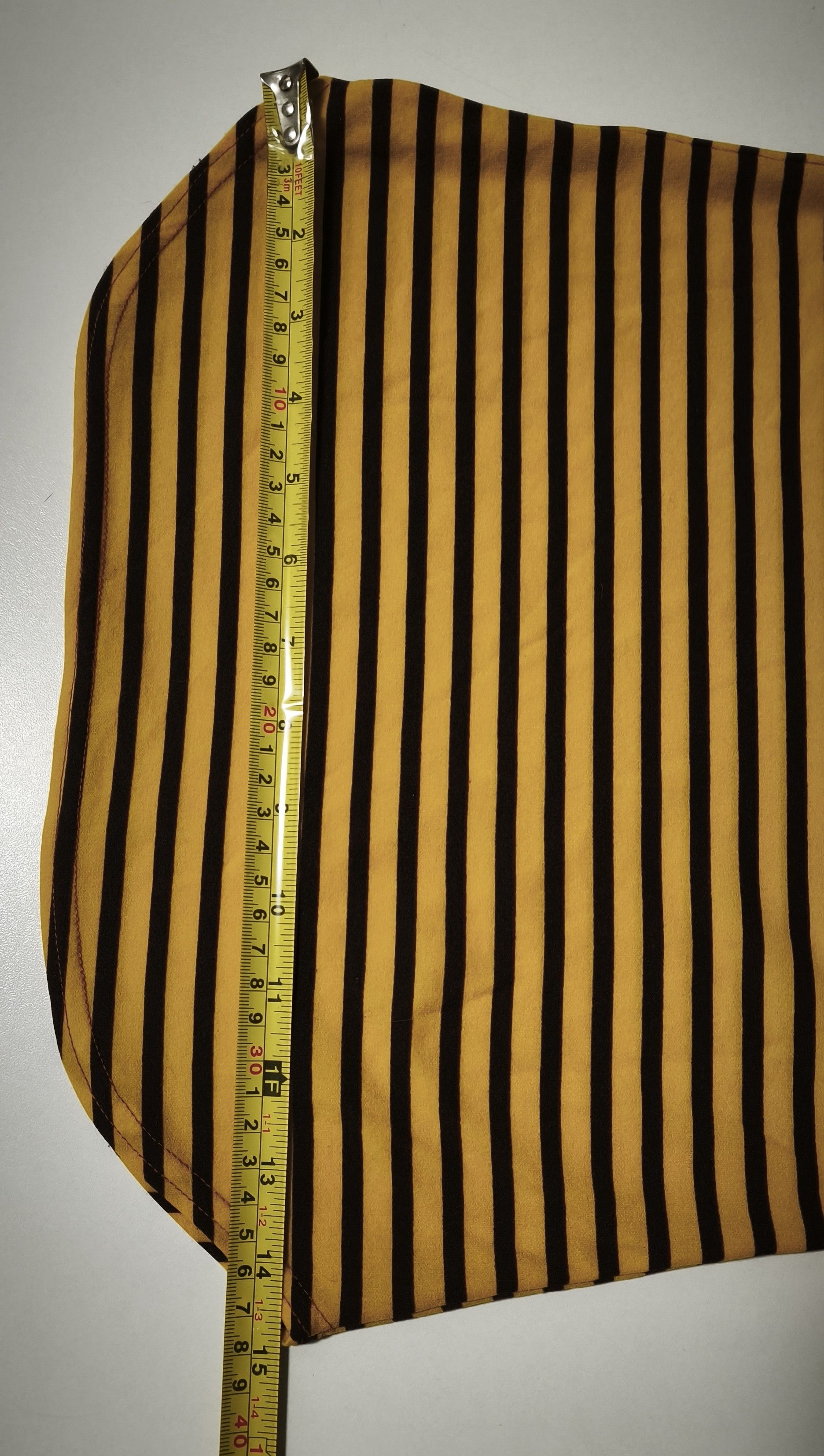 Jean Paul Gaultier Year: 1997 - Yellow and dark Brown stripes top Size S / US 4 / IT 40 - 18 Thumbnail