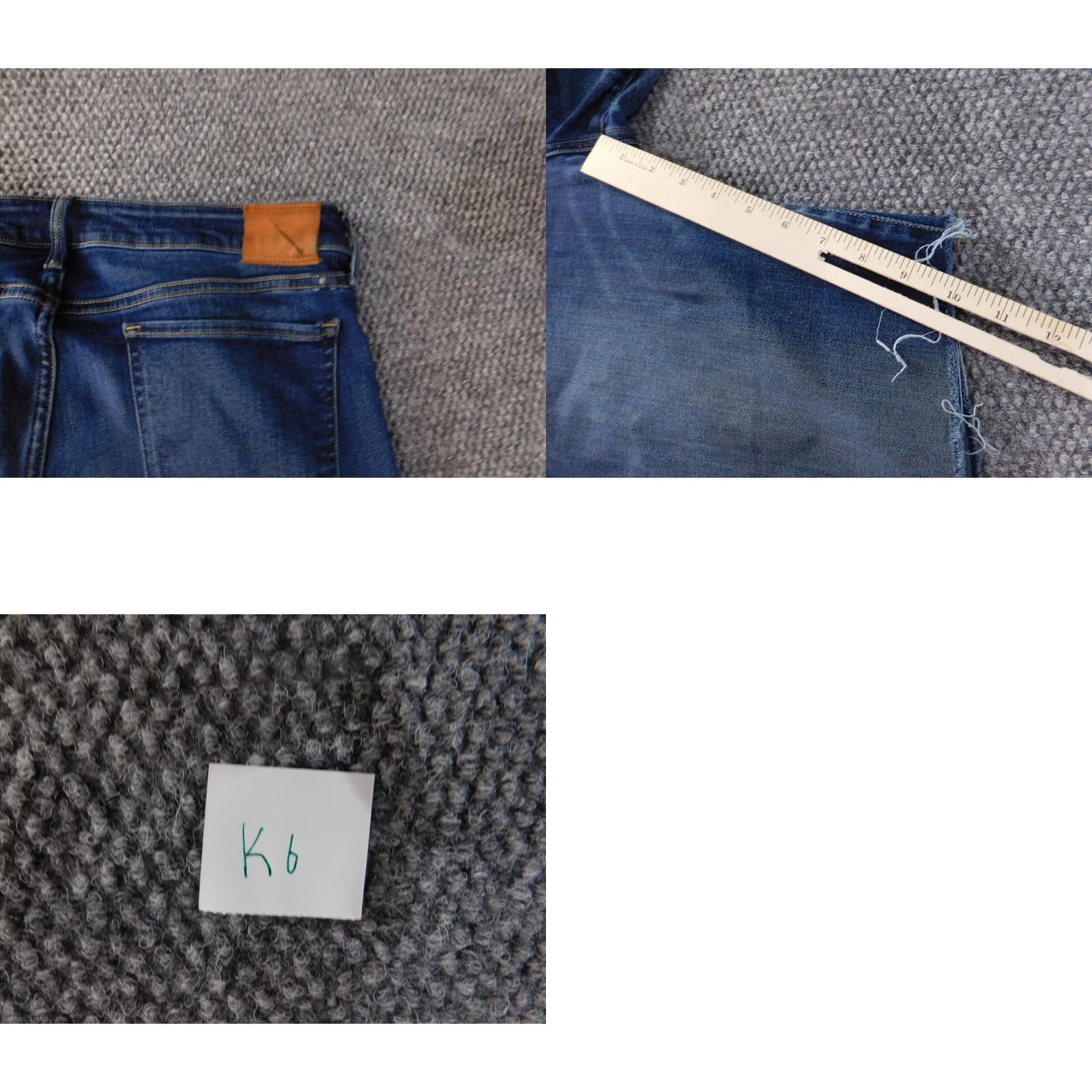 Gap lucky brand denim shorts women 14 blue cut-off distressed dark classic stretch Size 24" / US 00 / IT 34 - 8 Thumbnail