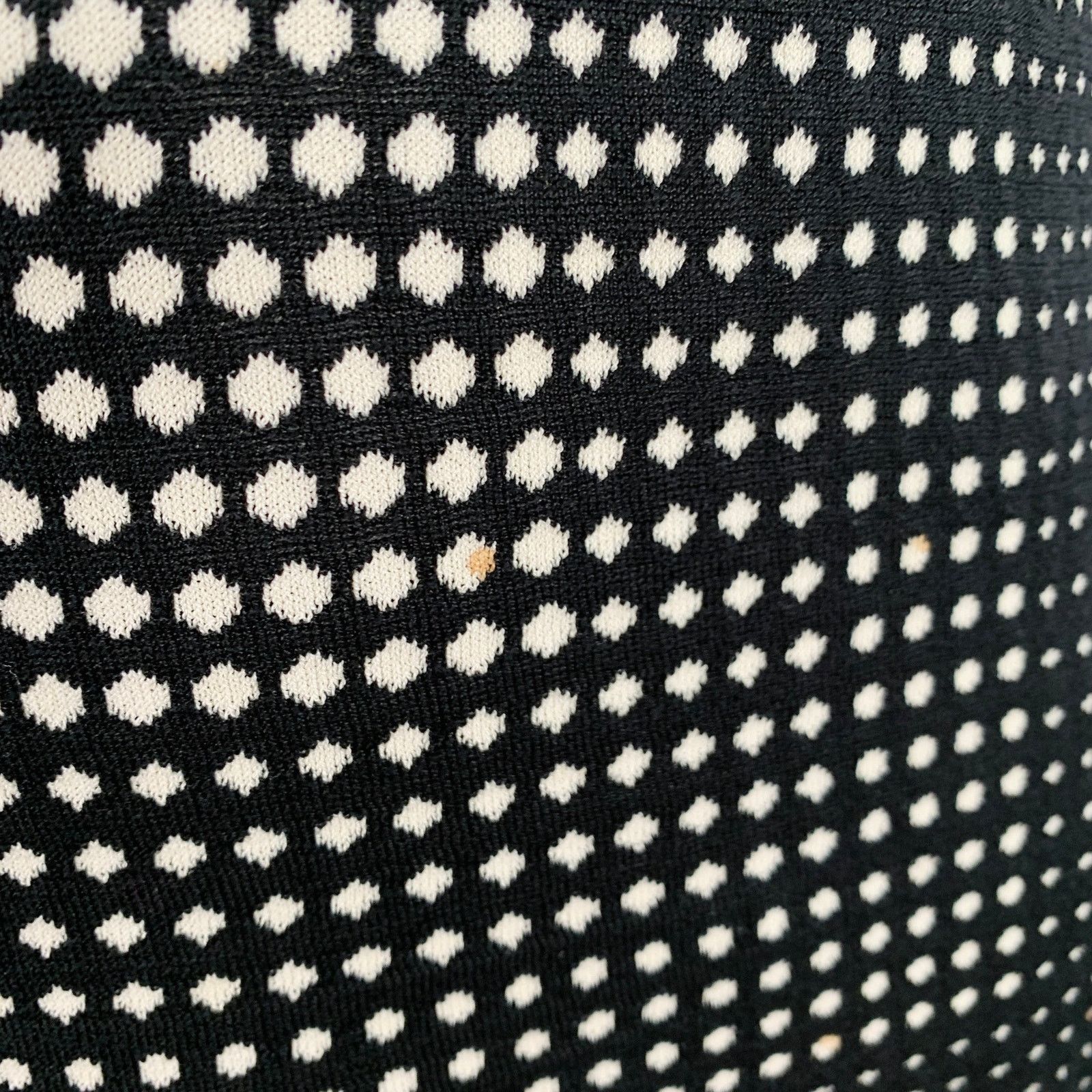 Armani Collezioni Size L Black White Geometric Dots Silk Blend Crew Size US L / EU 52-54 / 3 - 6 Thumbnail