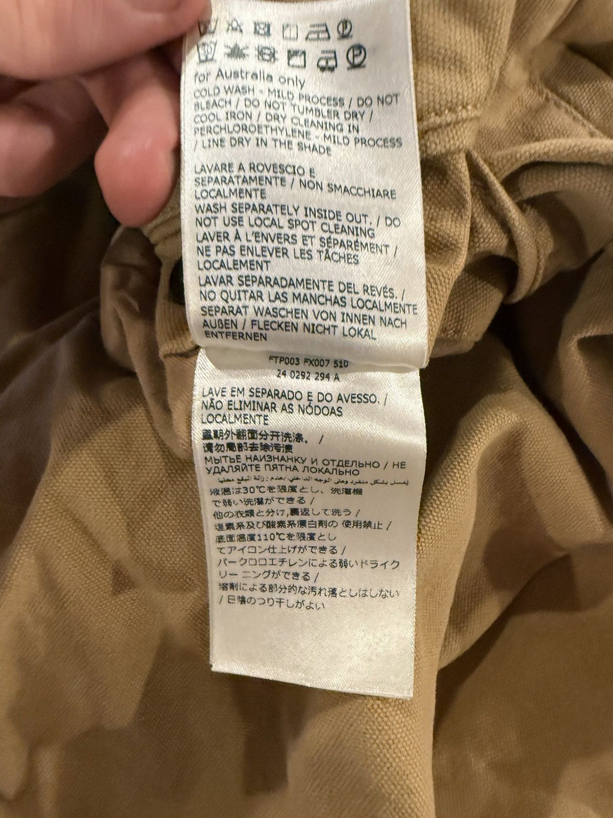 Facetasm × Incotex Beige Distressed Effect Pants Size US 30 / EU 46 - 10 Thumbnail
