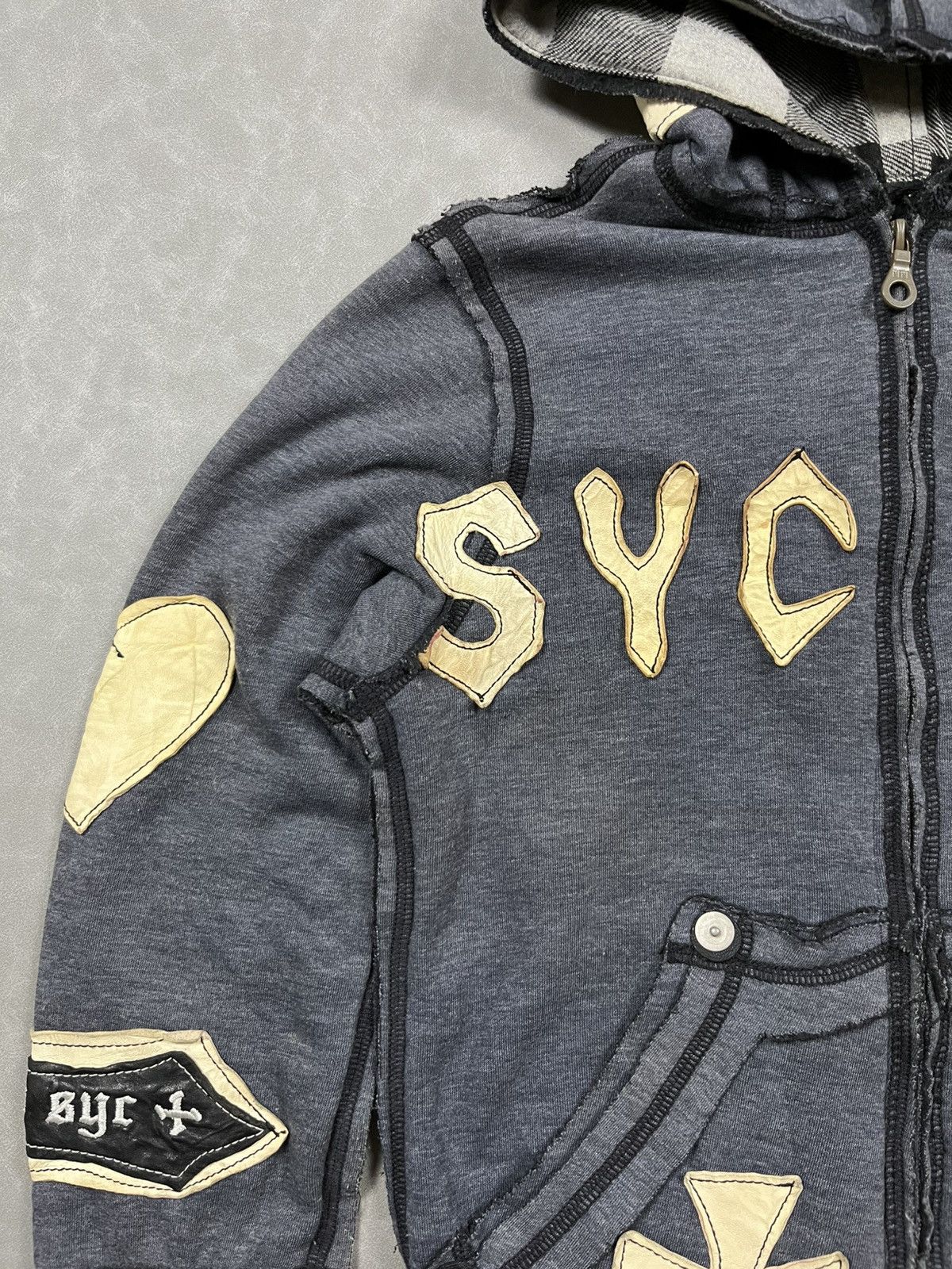 If Six Was Nine RARE syc fuk skeleton zip hoodie Size US S / EU 44-46 / 1 - 7 Thumbnail