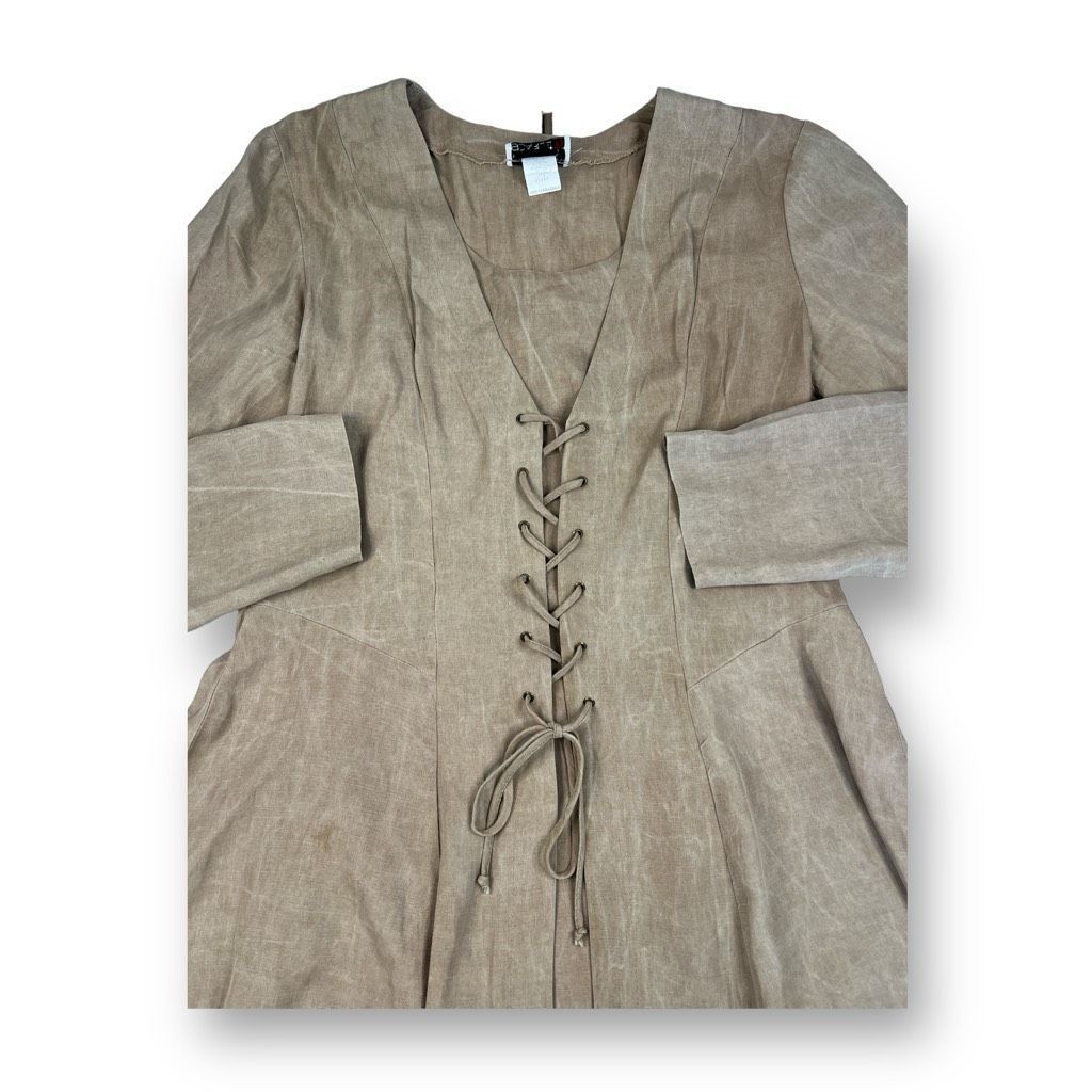 Other Scarlett Vintage Lace Up Dress Size 11/12 Size XL / US 12-14 / IT 48-50 - 4 Thumbnail