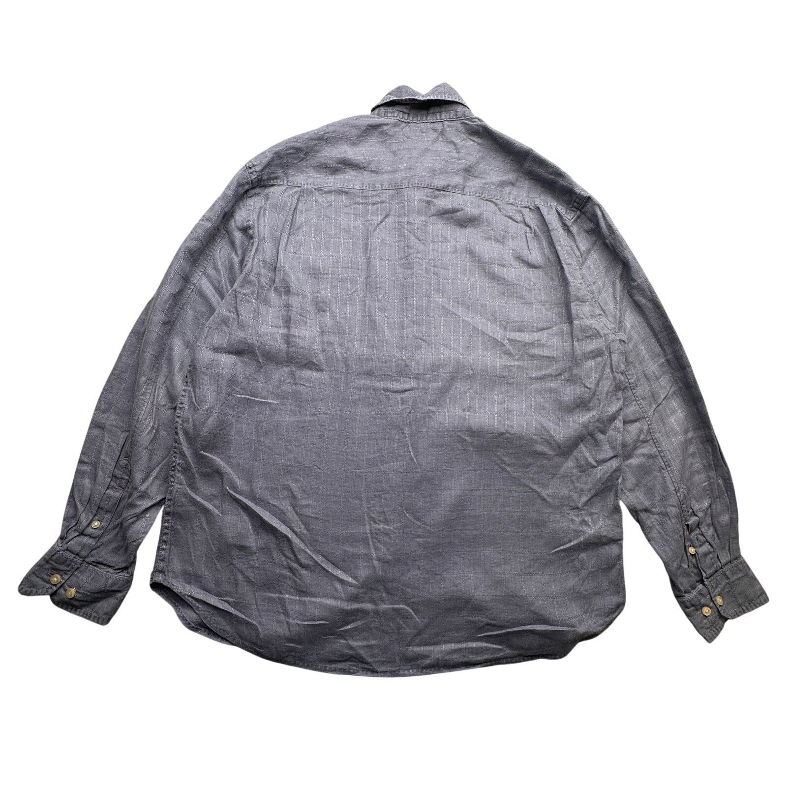 Tommy Bahama Tommy Bahama Linen Gray Blue Long Sleeve Button Shirt Large Size US L / EU 52-54 / 3 - 7 Thumbnail