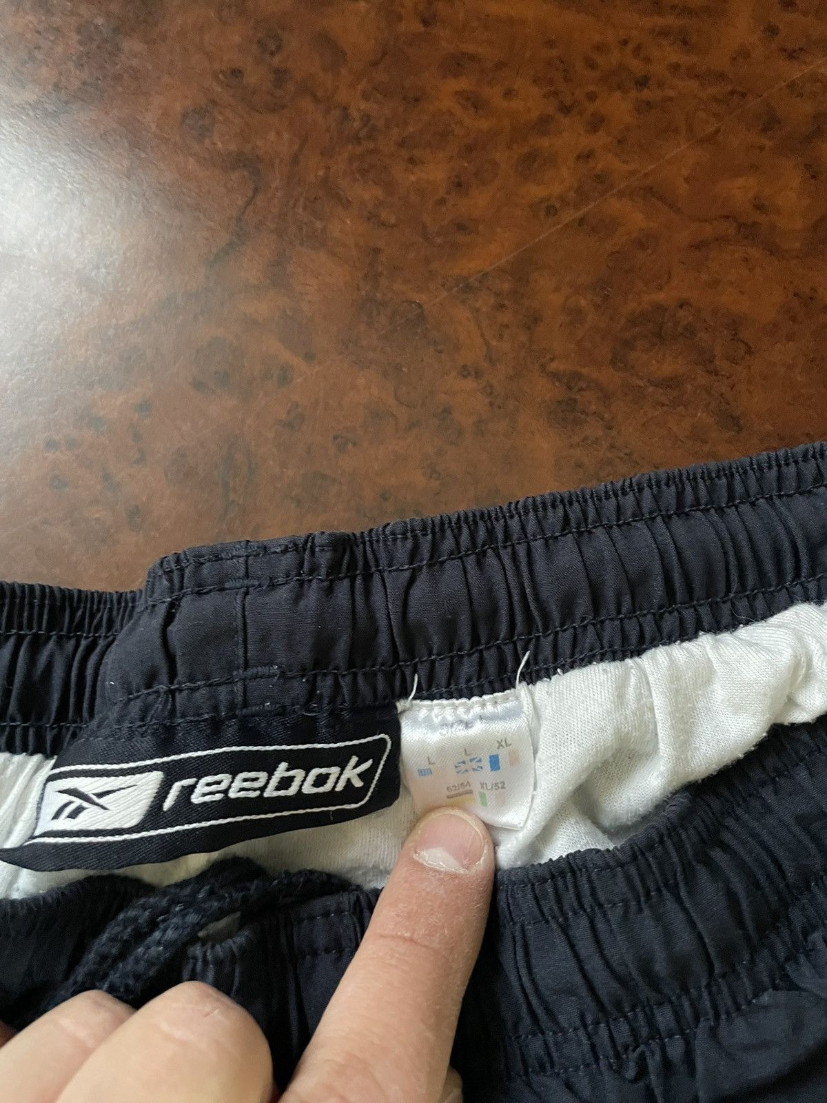 Reebok × Vintage Reebok Track Logo sweat pants Jogger drill cyber chrome Size US 34 / EU 50 - 5 Thumbnail