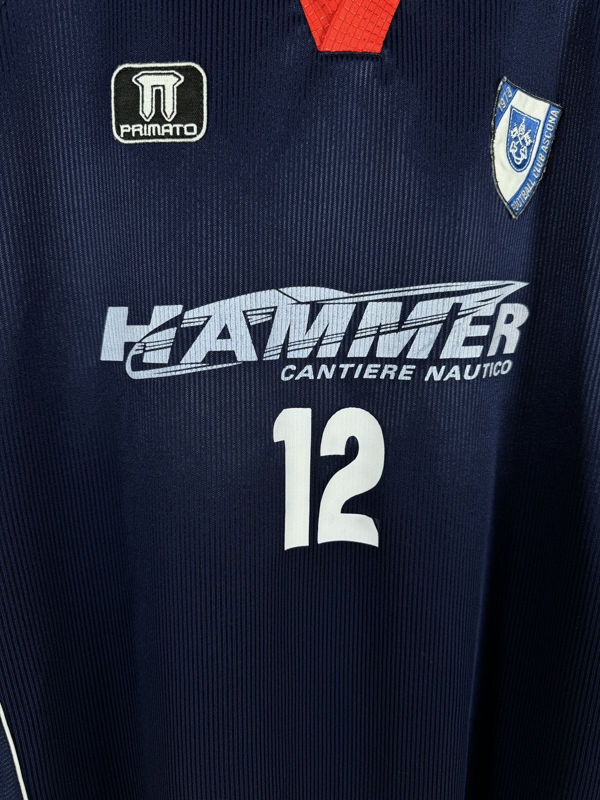 Vintage Primato vintage 90s 00s FC Ascona 1973 #12 jersey Size US XL / EU 56 / 4 - 6 Thumbnail