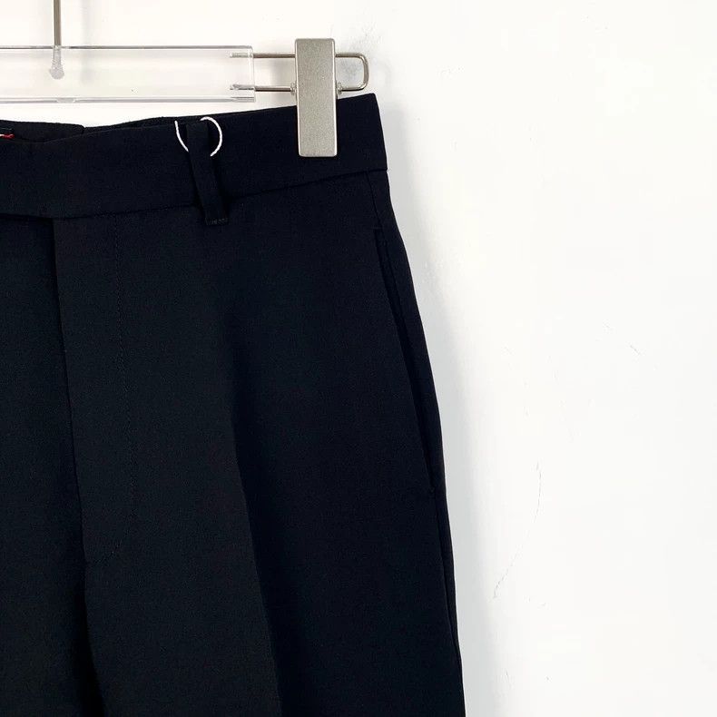 Gucci Gucci Black logo mulberry silk mixed wool casual trousers t Size US 36 / EU 52 - 3 Thumbnail
