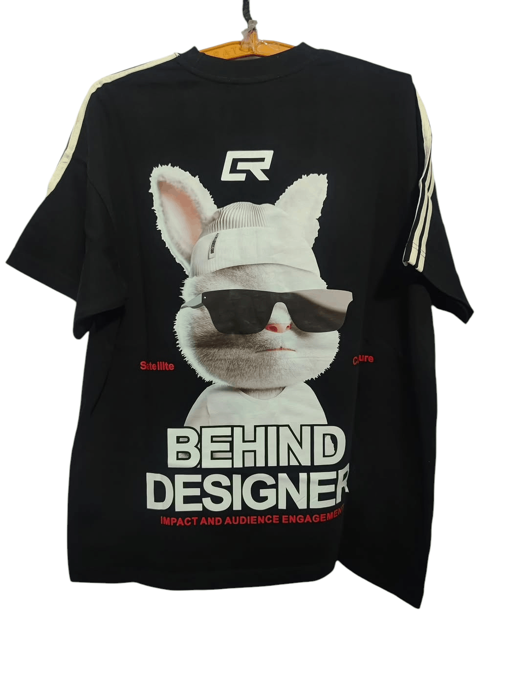 Other Dressroyalty Graphic T-Shirt Behind Designer Rabbit Print Size US XL / EU 56 / 4 - 2 Thumbnail