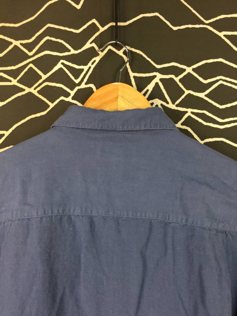 Club Room Club Room Medium Blue Linen Rayon Blend Camp Shirt Size US M / EU 48-50 / 2 - 8 Thumbnail