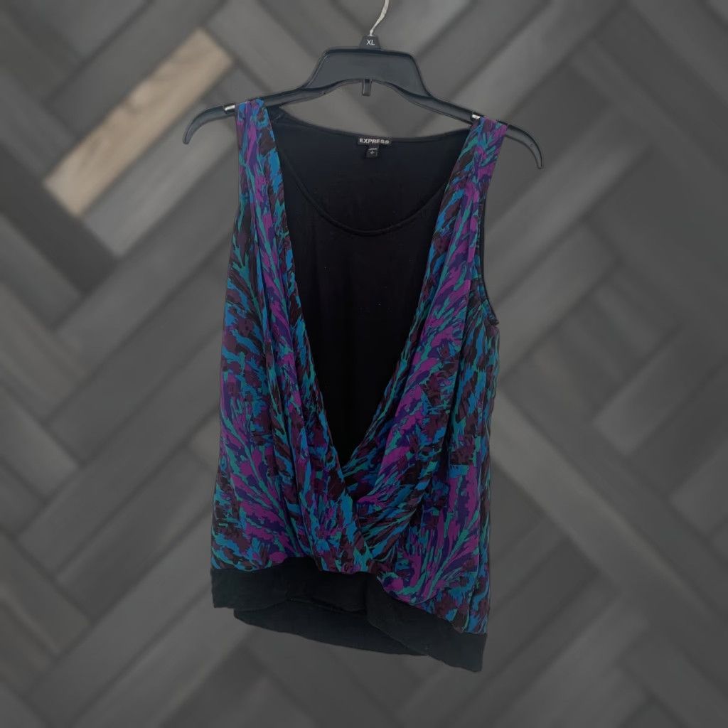 Express Express Multicolor Sleeveless Top Blouse Shirt PS SP Women Size S / US 4 / IT 40 - 1 Thumbnail