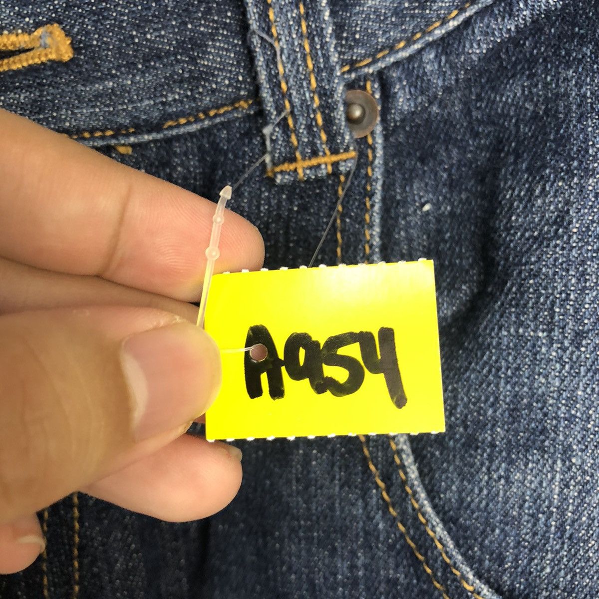 Japanese Brand Up Start Made Smile Blue Denim like kapital Pants #A954 Size US 30 / EU 46 - 10 Thumbnail