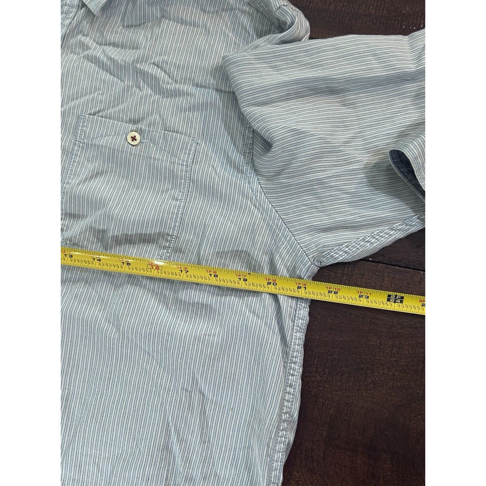 Tommy Bahama tommy bahama button down shirt Medium Blue White Stripe Size US M / EU 48-50 / 2 - 6 Thumbnail