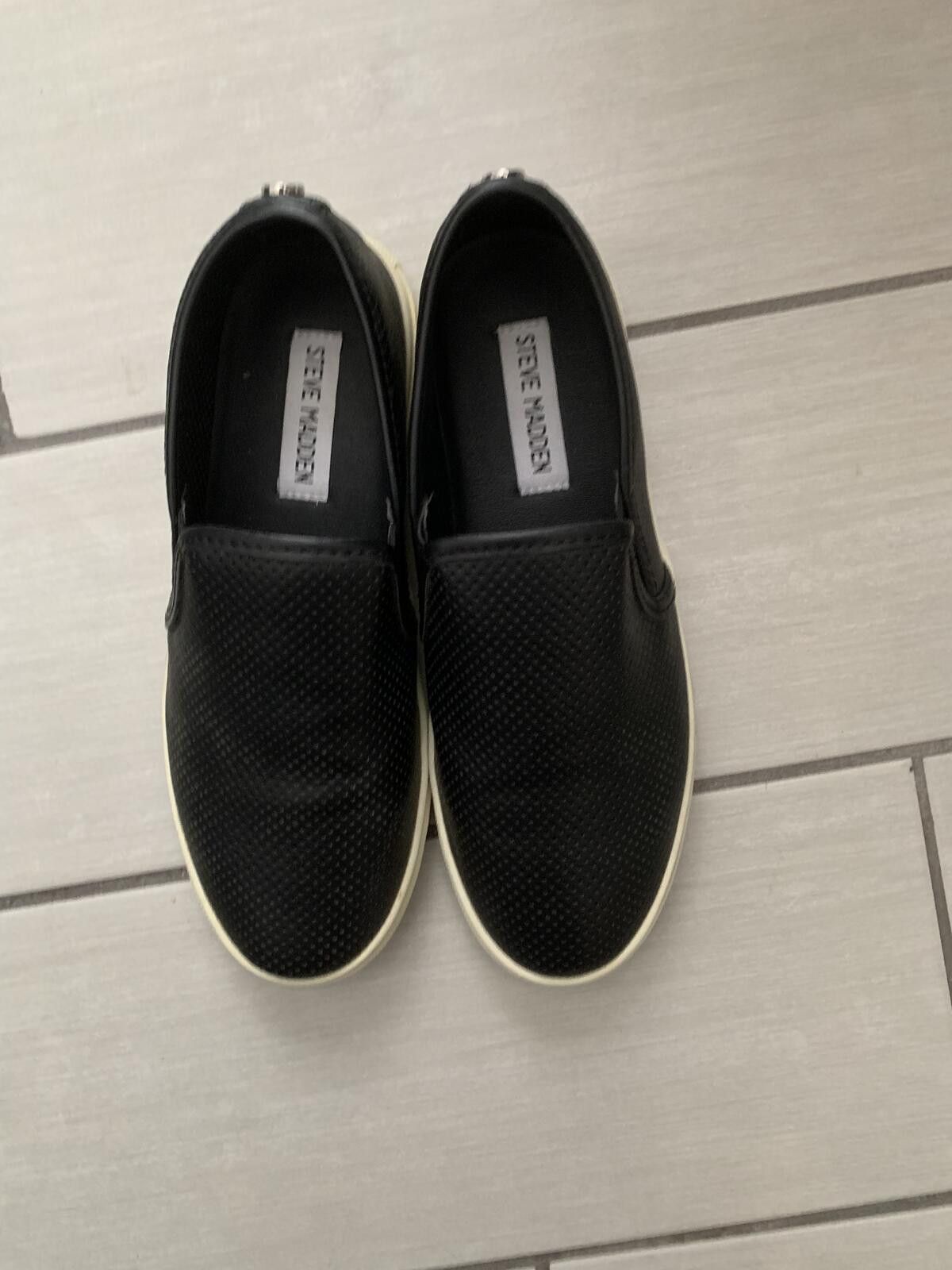Steve Madden Steve Madden Black Leather Sneakers Size US 6 / IT 36 - 1 Thumbnail