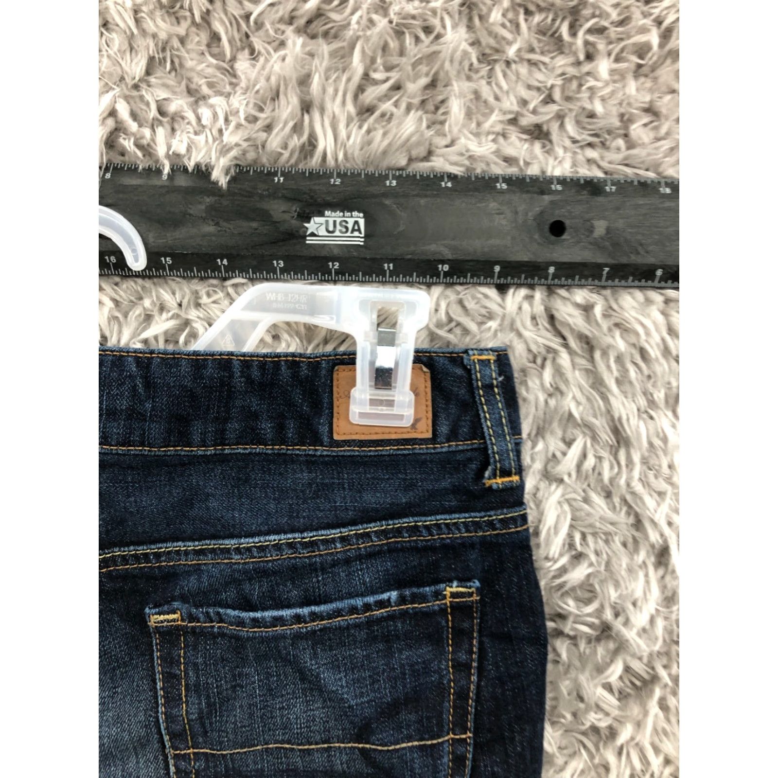 American Eagle Outfitters American Eagle Cut-off Shorts Womens Size 2 Mid Rise Dark Wash Blue Denim Jean Size 26" / US 2 / IT 38 - 5 Thumbnail