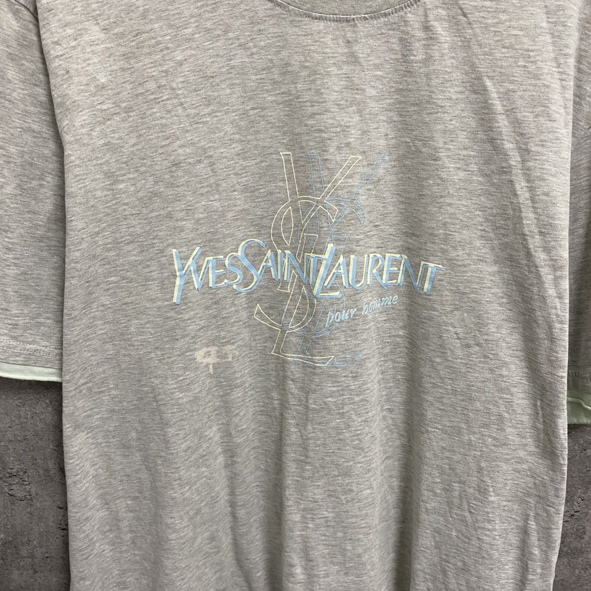 Yves Saint Laurent Vintage Yves Saint Laurent T-Shirt Big Logo YSL Size US XL / EU 56 / 4 - 5 Thumbnail