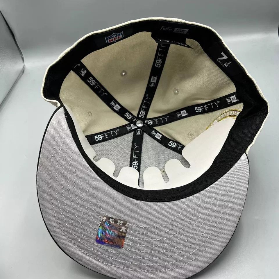 New Era Las Vegas Raiders Hat Men 7 1/2 59Fifty New Era Fitted Cap Size ONE SIZE - 6 Thumbnail
