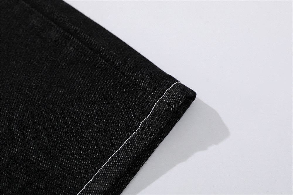 Japanese Brand Men's Streetwear-Style Loose-Fit Embroidered Denim Shorts Size US 32 / EU 48 - 5 Thumbnail