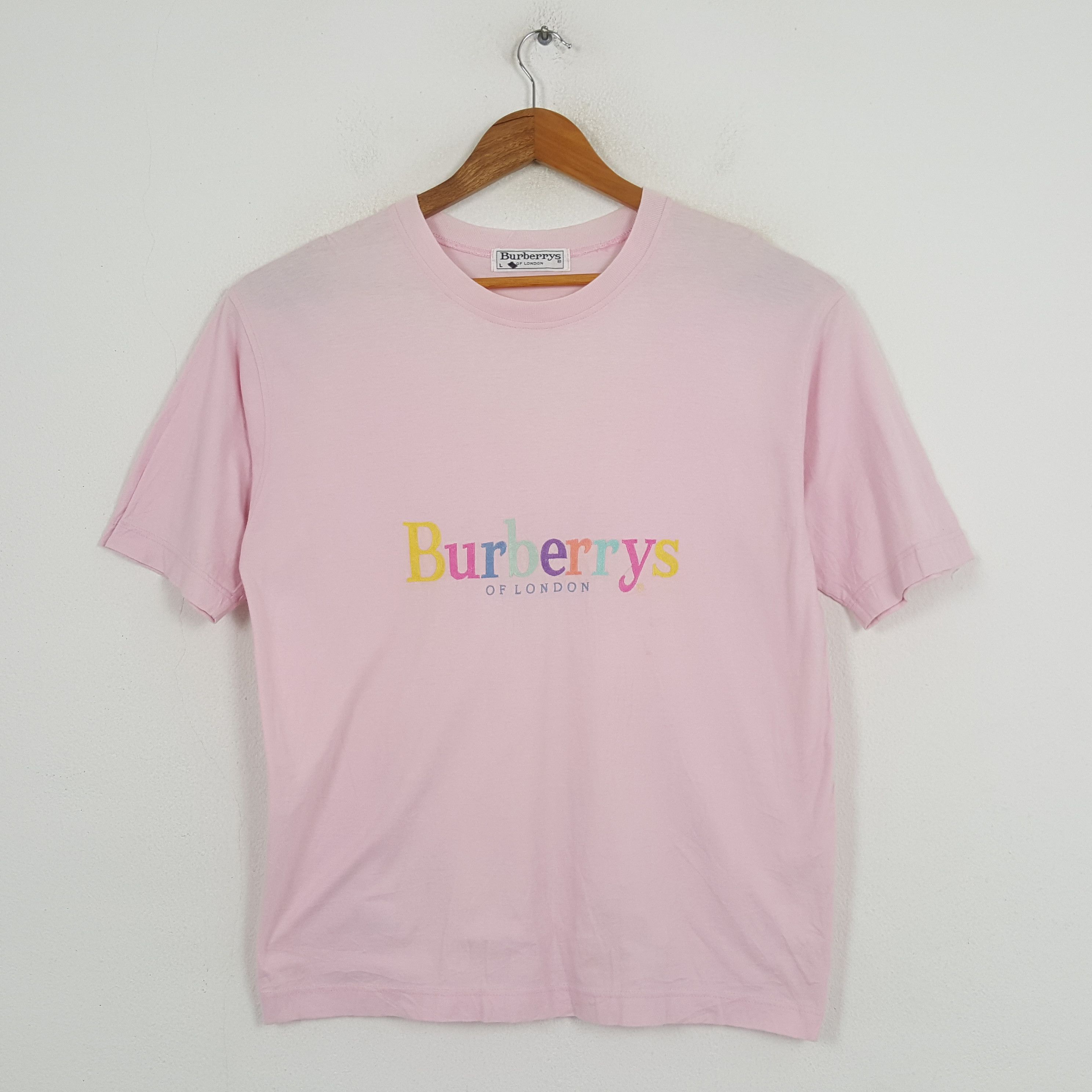 Burberry × Designer × Vintage Vintage BURBERRY OF LONDON Fashion Brand T-shirt C285N63 Size US L / EU 52-54 / 3 - 1 Thumbnail