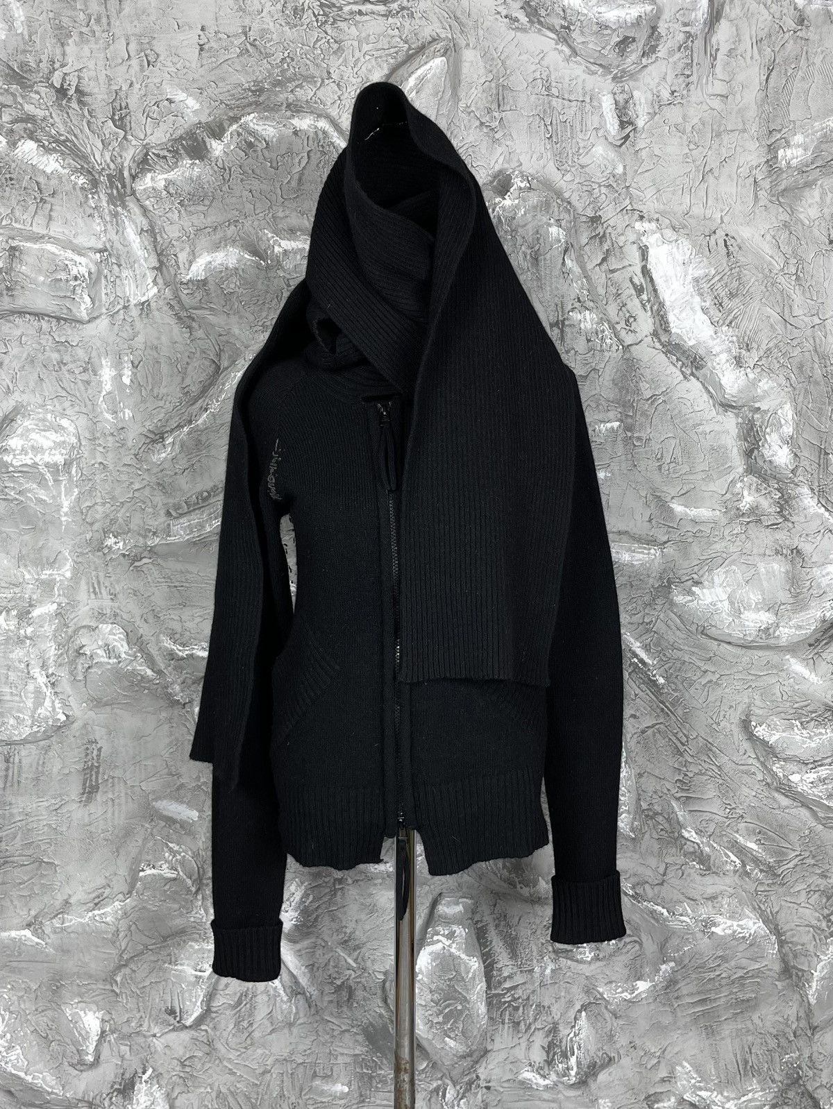 Japanese Brand Y2K Million Dollar Vintage Knit Zip Sweater Scarf Hoodie Size US S / EU 44-46 / 1 - 2 Thumbnail