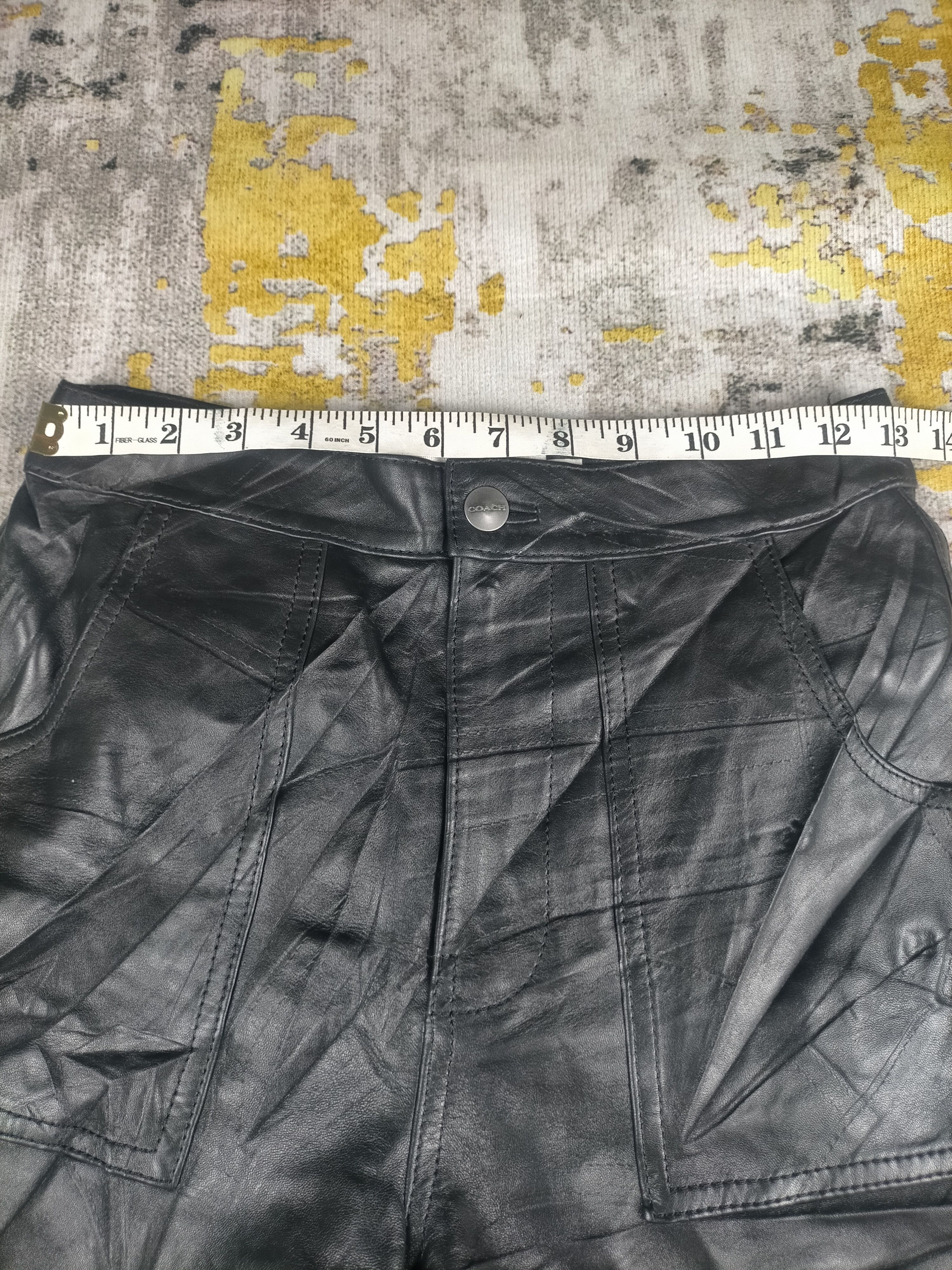 Coach Coach Lamb Leather Mini Skirt Size 26" / US 2 / IT 38 - 9 Thumbnail