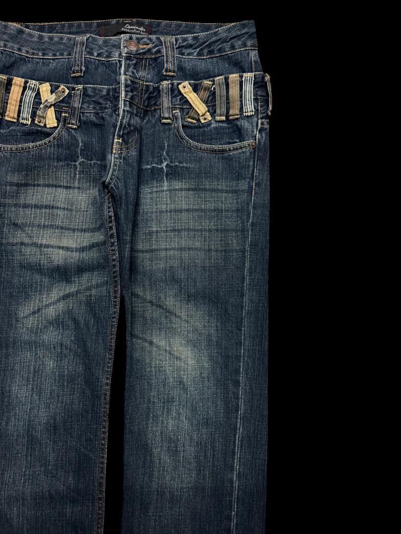 Other Double Waist Sick Dominate 🇯🇵 Rusty Mudwash Distressed Jean Size US 29 - 5 Thumbnail