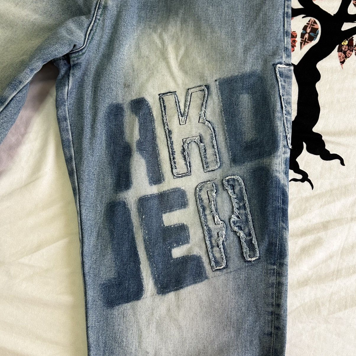 Akademiks Genuine Vintage Y2K Akademics Sick Baggy Jeans 👖 Size US 30 / EU 46 - 8 Thumbnail