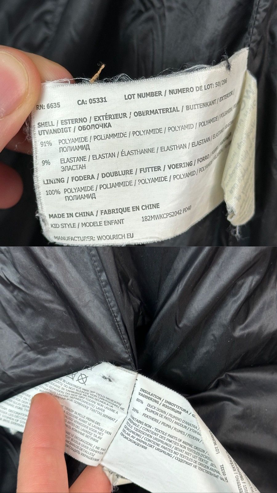 Woolrich Woolen Mills Woolrich Black Puffer Down Zipper Women’s Hooded Jacket Size XS / US 0-2 / IT 36-38 - 18 Thumbnail