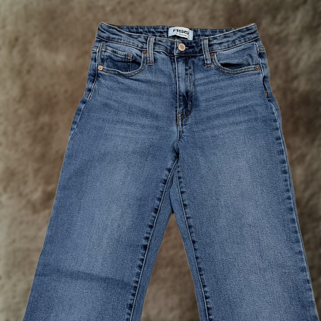 Rsq RSQ Jeans Womens 27 Blue High Rise Flare Denim 5 Pocket Medium Wash Shirt Womens Adult Medium Blue Size 27" / US 4 / IT 40 - 1 Thumbnail
