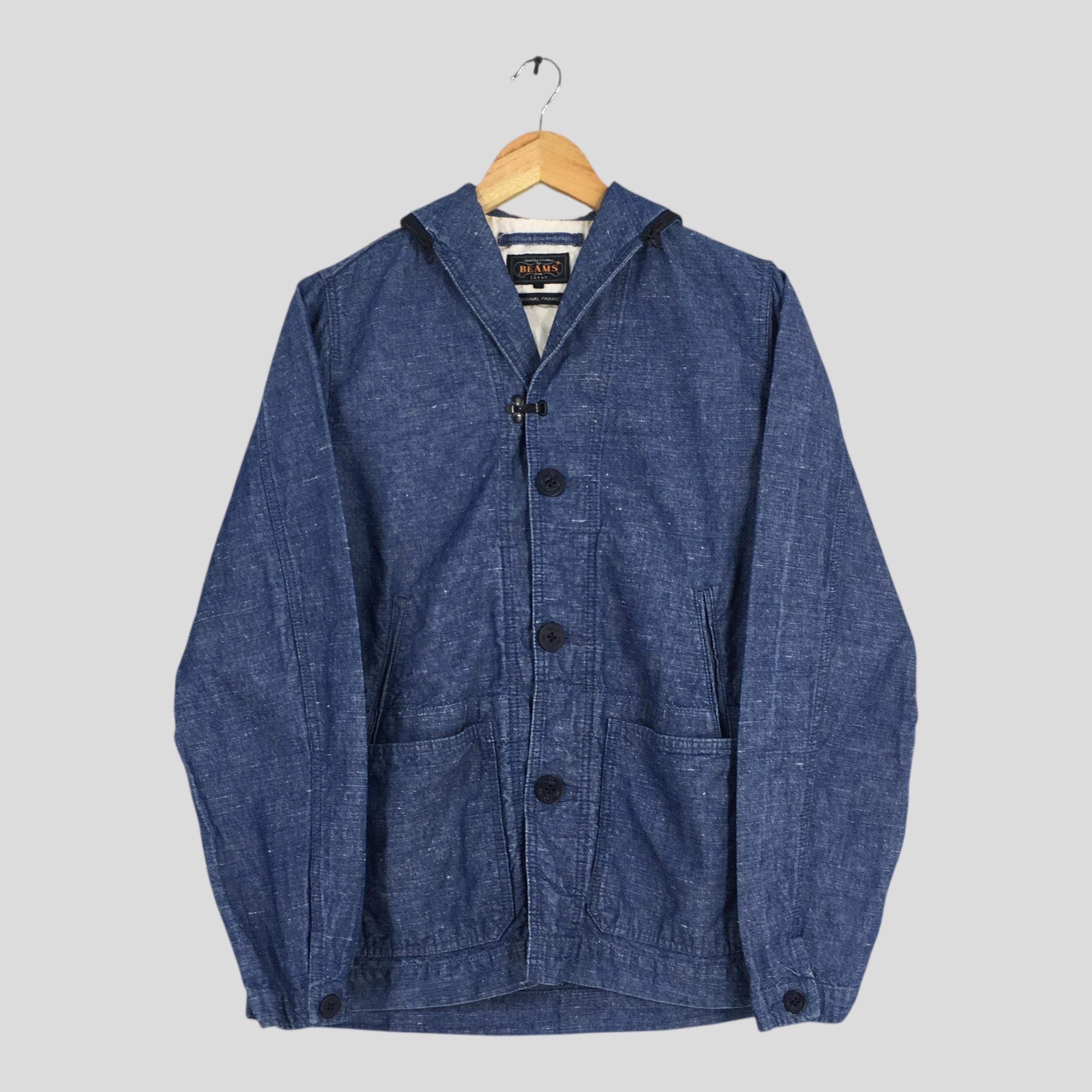 Beams Japan Beams Japan Usn Shawl Collar Indigo Blue Button Jacket M Size US M / EU 48-50 / 2 - 1 Thumbnail