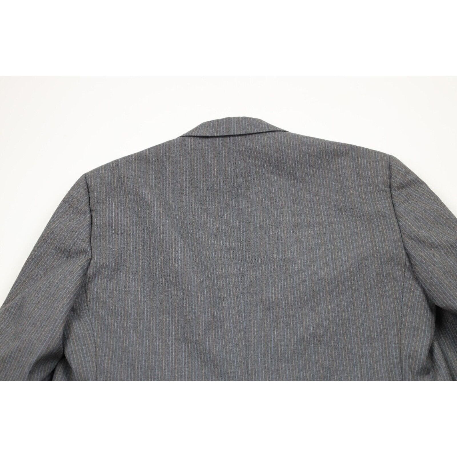 Vintage Vintage 80s 90s Streetwear Wool Pinstriped 3 Piece Suit Size 40R - 8 Thumbnail