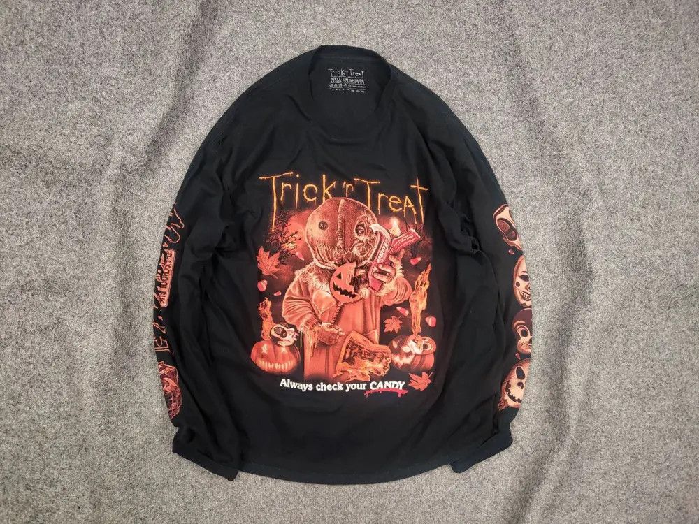 Vintage Trick R Treat Hell on Shirt Logo Long sleeve Vintage Style Size US XL / EU 56 / 4 - 1 Thumbnail