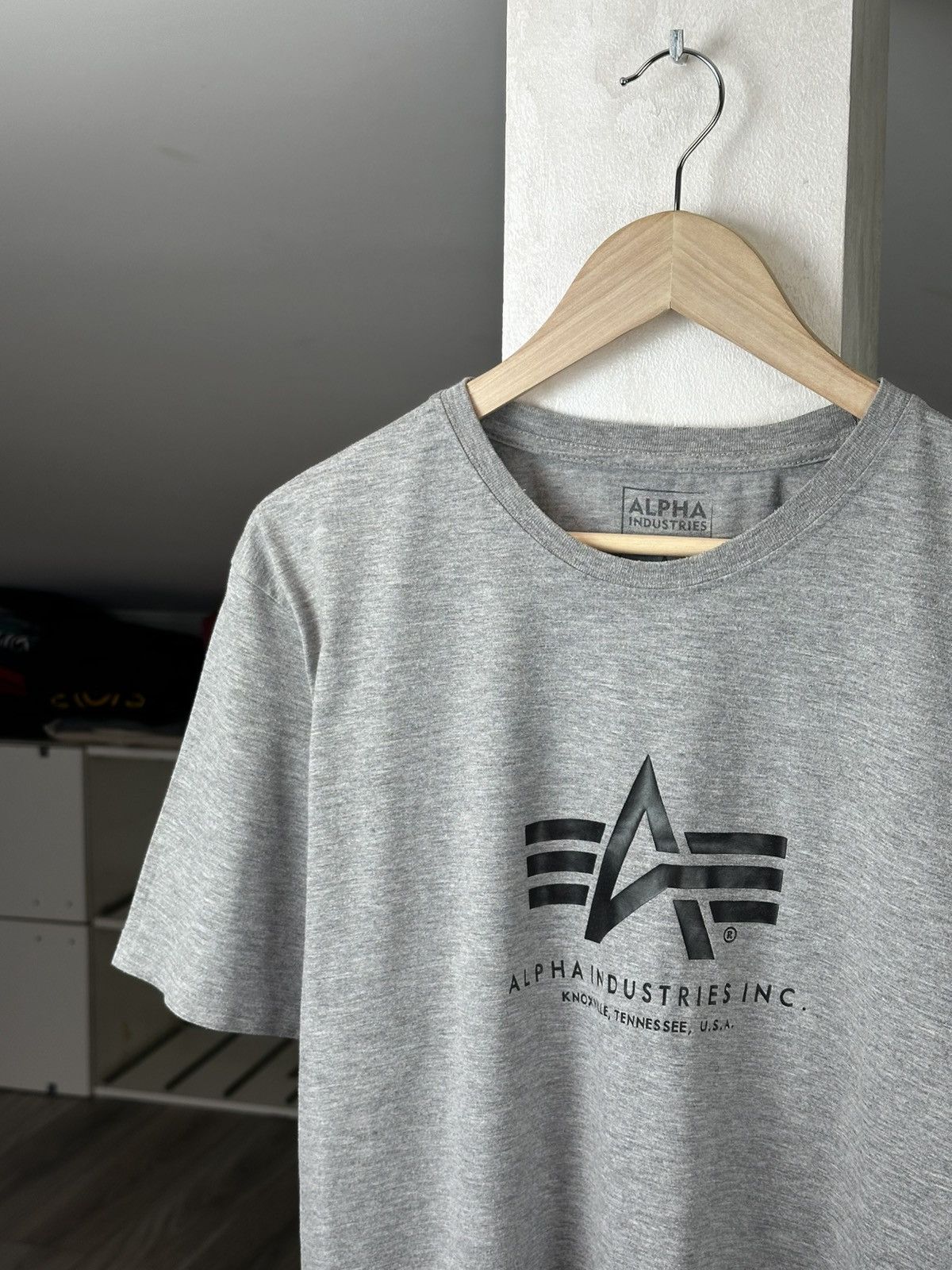 Alpha Industries Alpha Industries Big Logo Tee Shirt Size US XL / EU 56 / 4 - 2 Thumbnail