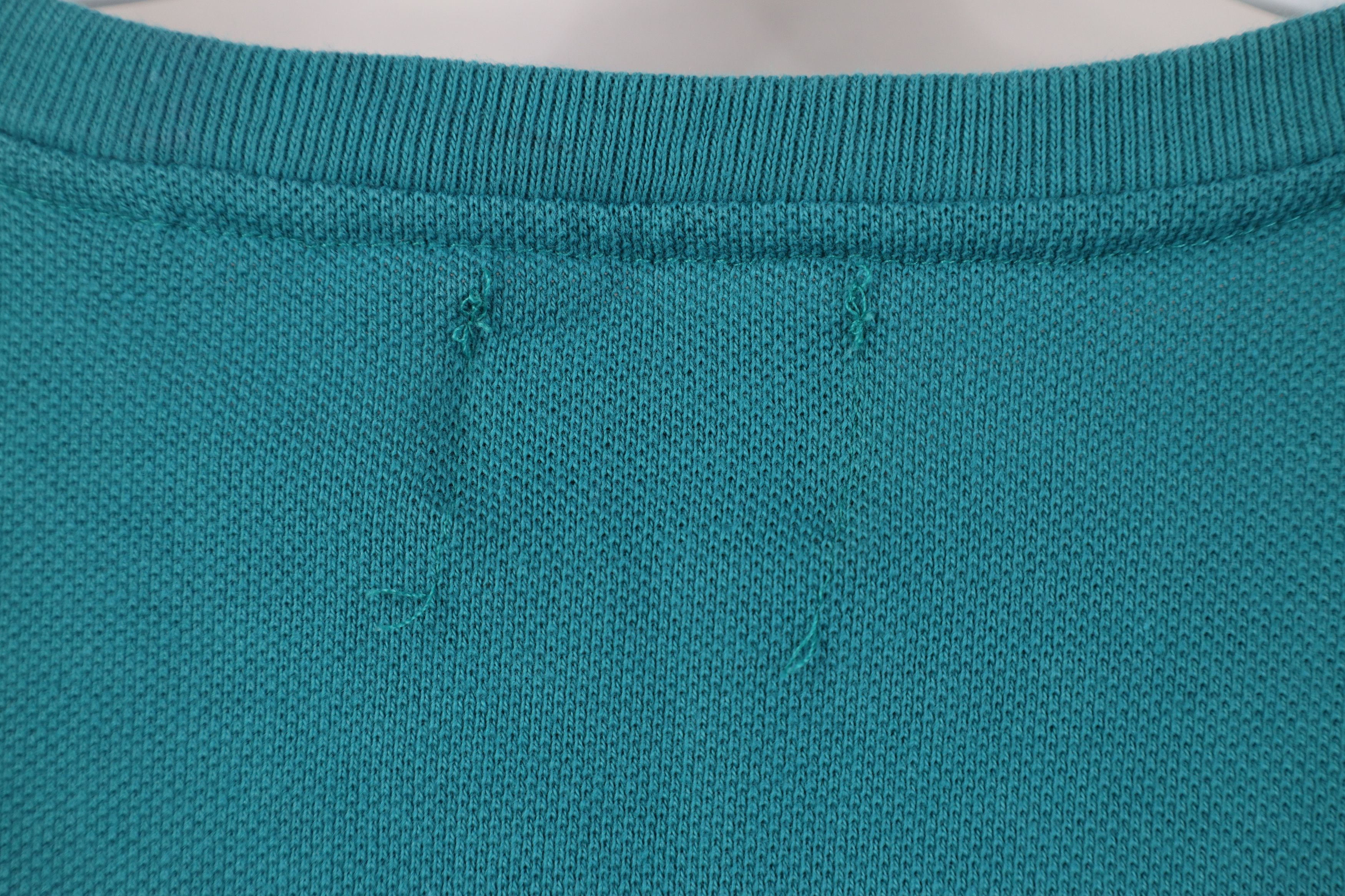 Vintage Vintage 90s Streetwear Short Sleeve Henley T-Shirt Teal USA Size US M / EU 48-50 / 2 - 9 Thumbnail