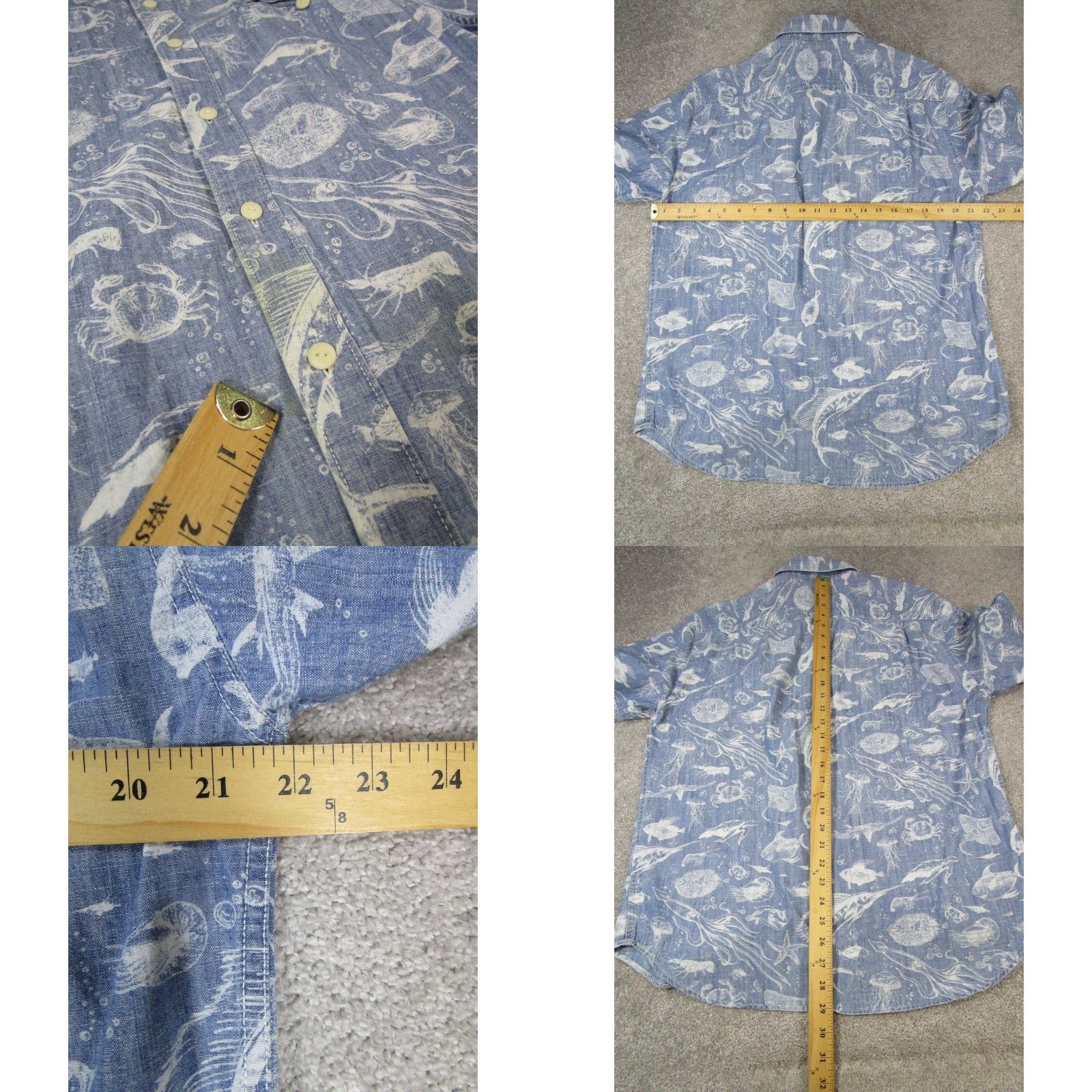 Tommy Bahama Tommy Bahama Shirt Mens Large White Linen Blend Button-Up Short Sleeve Collared Size US L / EU 52-54 / 3 - 8 Thumbnail