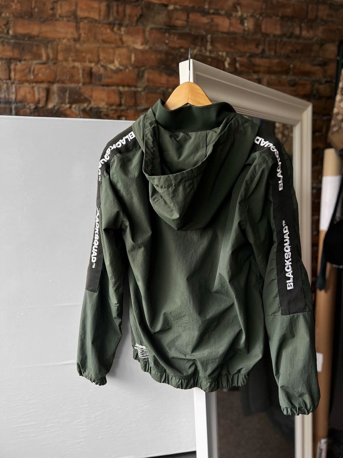 Designer Other Streetwear FSBN Black Squad Men s Green Full Zip Jacket Stripes Logo Grailed