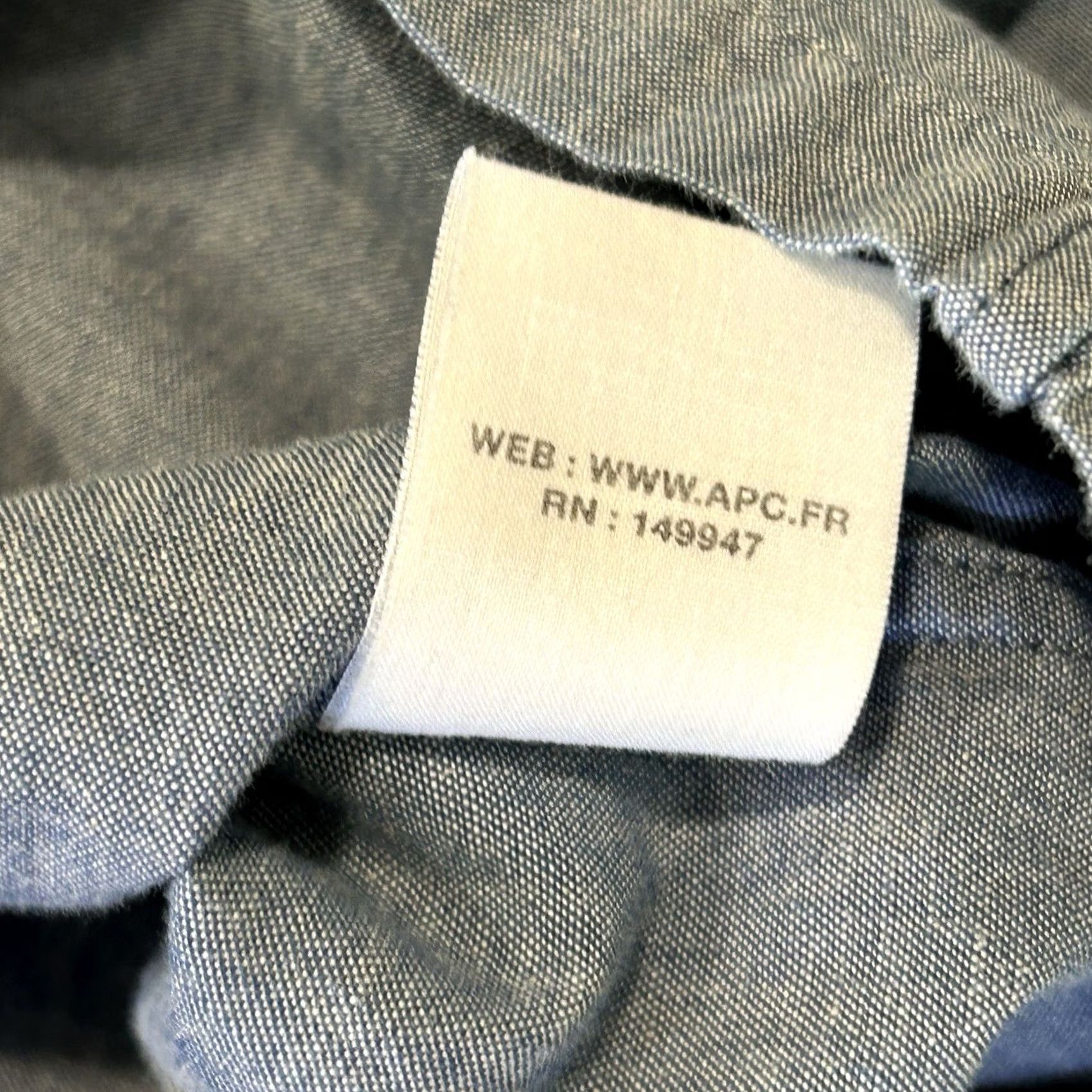 A.P.C. A.P.C. Button-Down Oxford Shirt Long Sleeve Men’s Medium Blue Solid Cotton Woven Regular Pocket Vintage: No Size US S / EU 44-46 / 1 - 7 Thumbnail