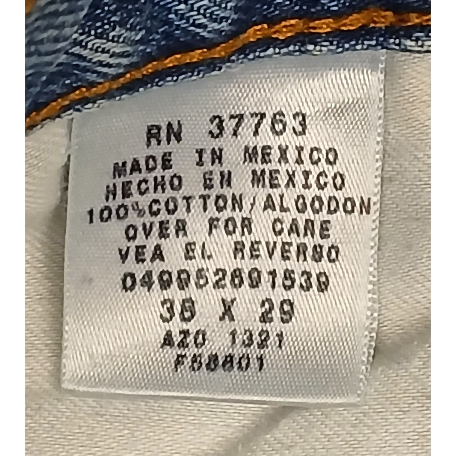 Other Member's Mark (38x29) Mens Relaxed Straight Blue Denim Jeans Size US 38 / EU 54 - 4 Thumbnail