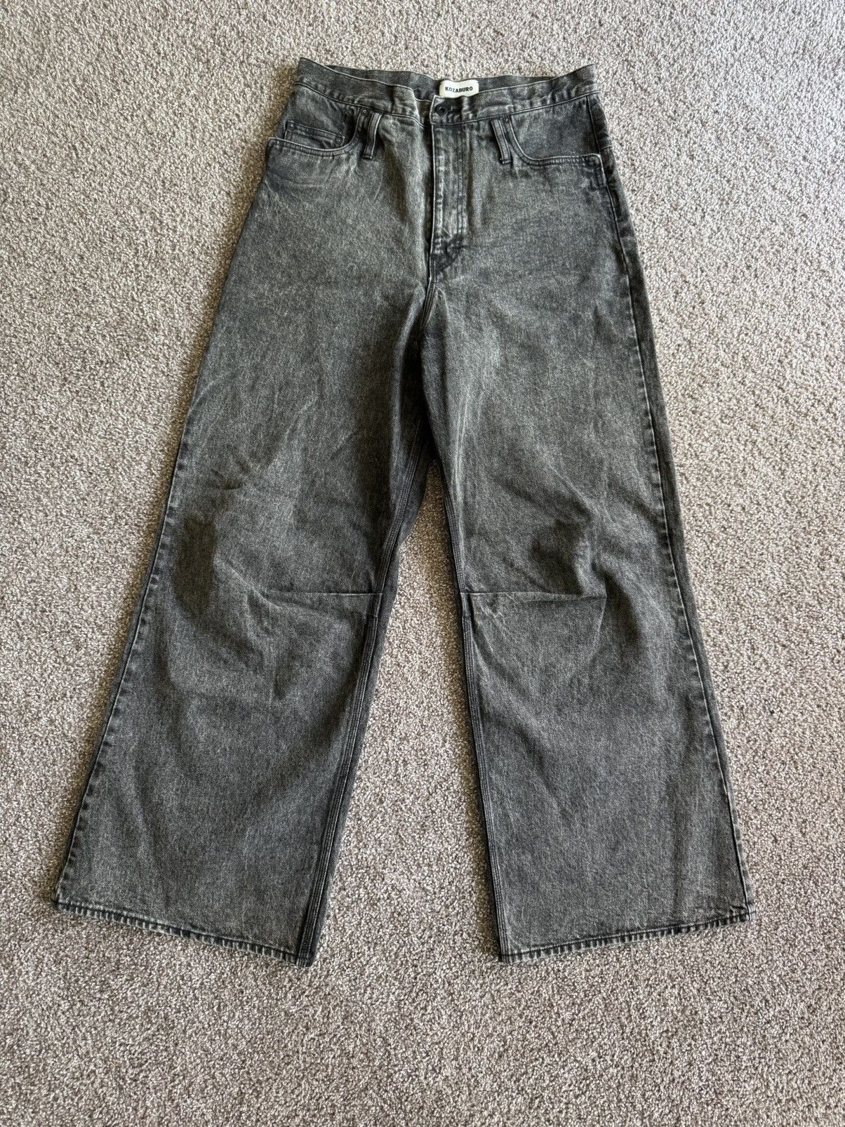 AW22 Acid Wash Extra Baggy 3D Jeans