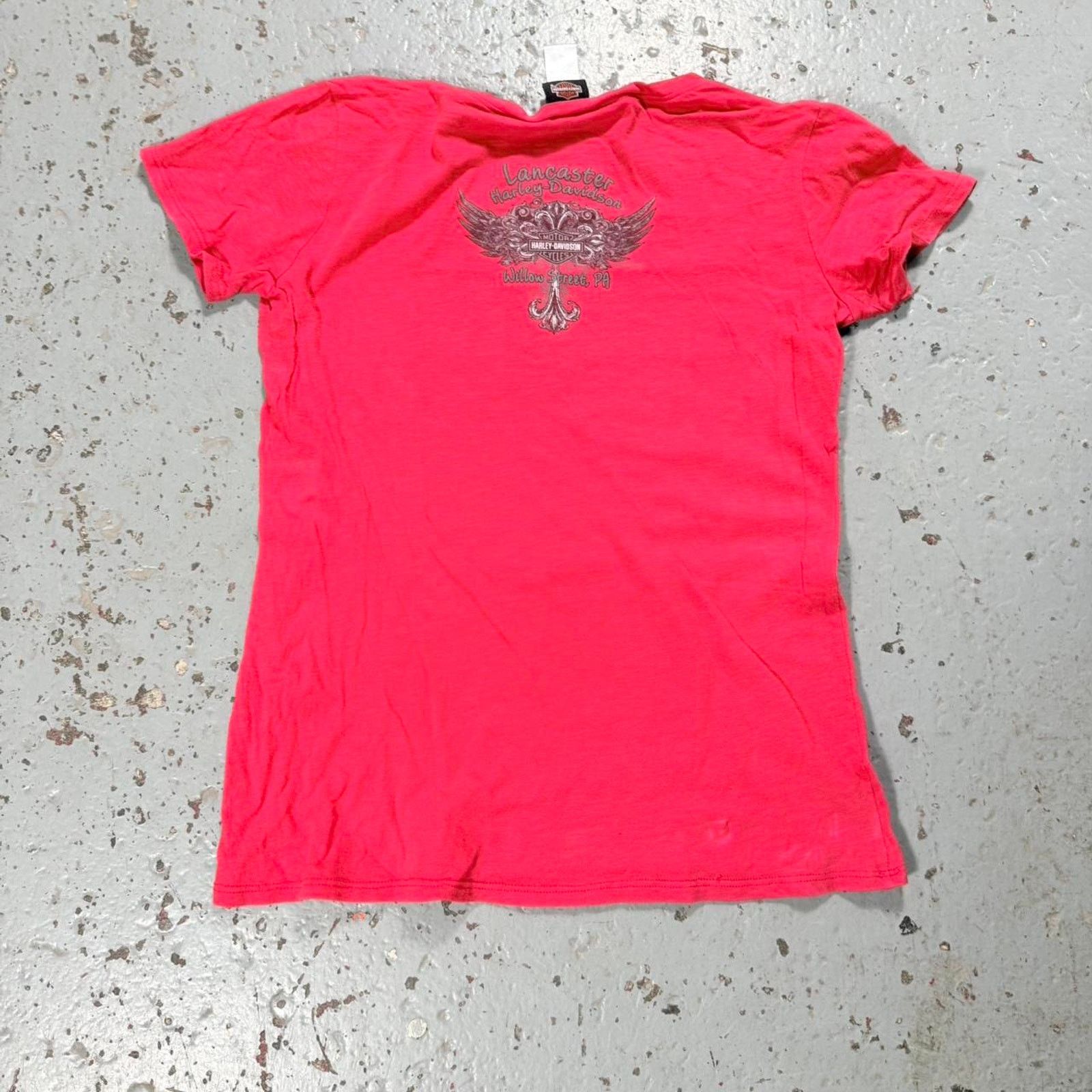 Harley Davidson Red harley davidson angel wing Tee Size US M / EU 48-50 / 2 - 6 Thumbnail