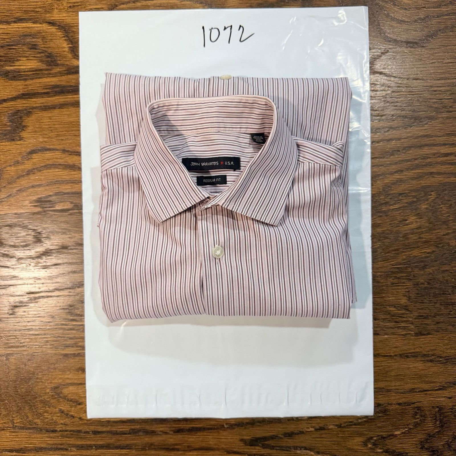 John Varvatos John Varvatos Star USA Men's Shirt 15.5 Reg Fit Striped M Size US M / EU 48-50 / 2 - 9 Thumbnail