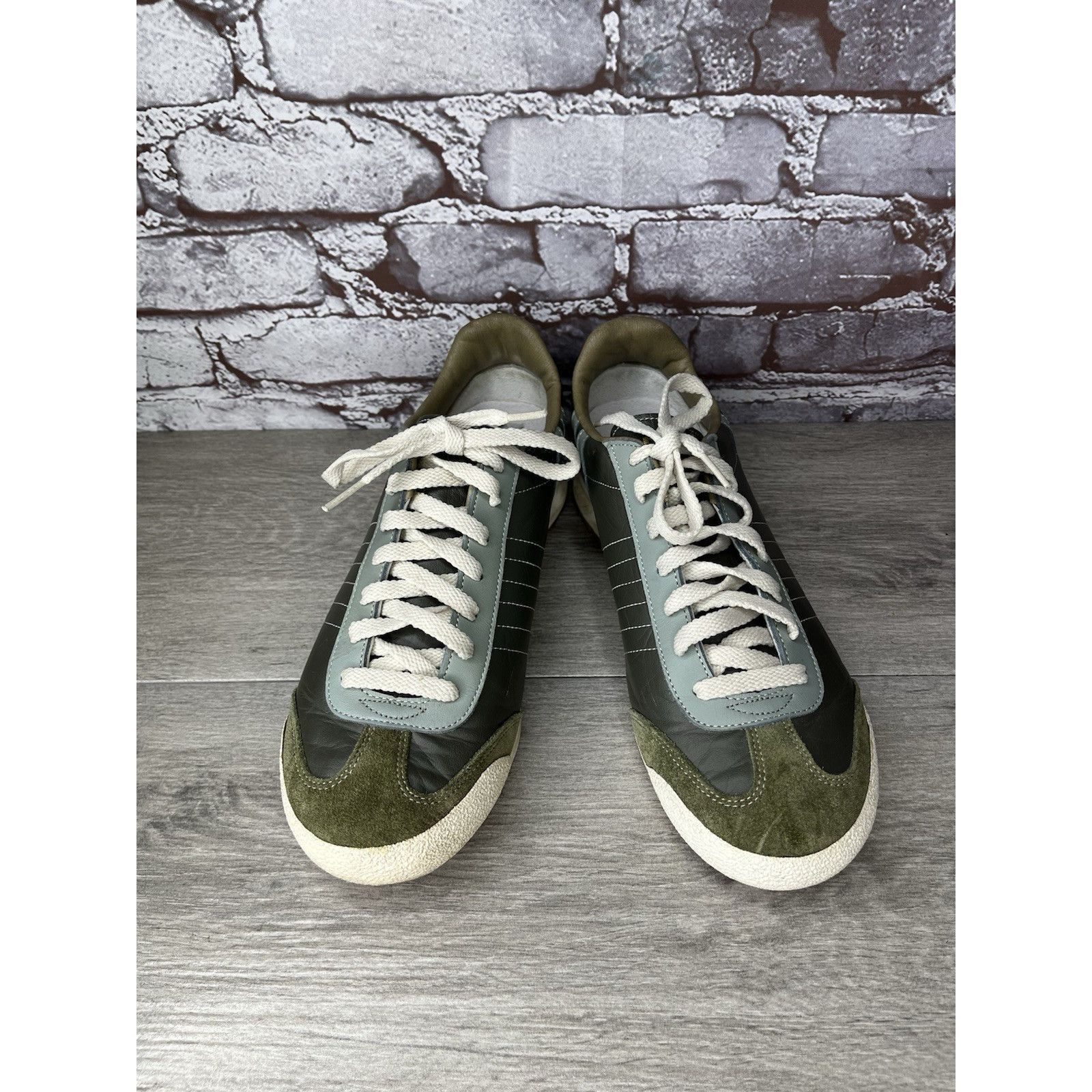 Daniel Patrick Patrick Gray Leather Blue Mesh Athletic Lace Up Shoes Women Size US 11 / IT 41 - 12 Thumbnail