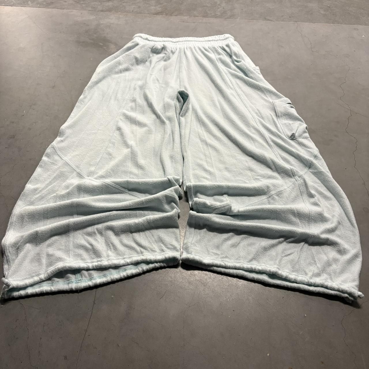 Vintage Crazy Vintage Y2K/2000s Super Baggy Wideleg Baby Blue Loungewear Sweatpants! Size US 32 / EU 48 - 5 Thumbnail