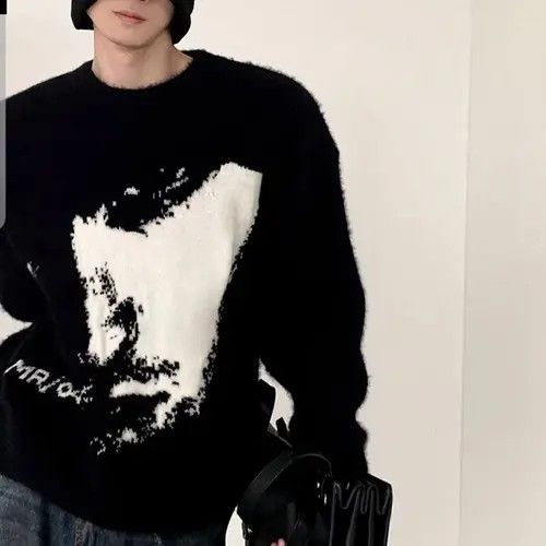 Street Mohair Pullover Loose Knit Sweater