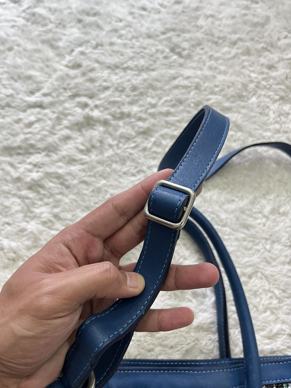 Japanese Brand × Leather braghetterosse "discontinued model" recycled sling tote bag Size ONE SIZE - 5 Thumbnail