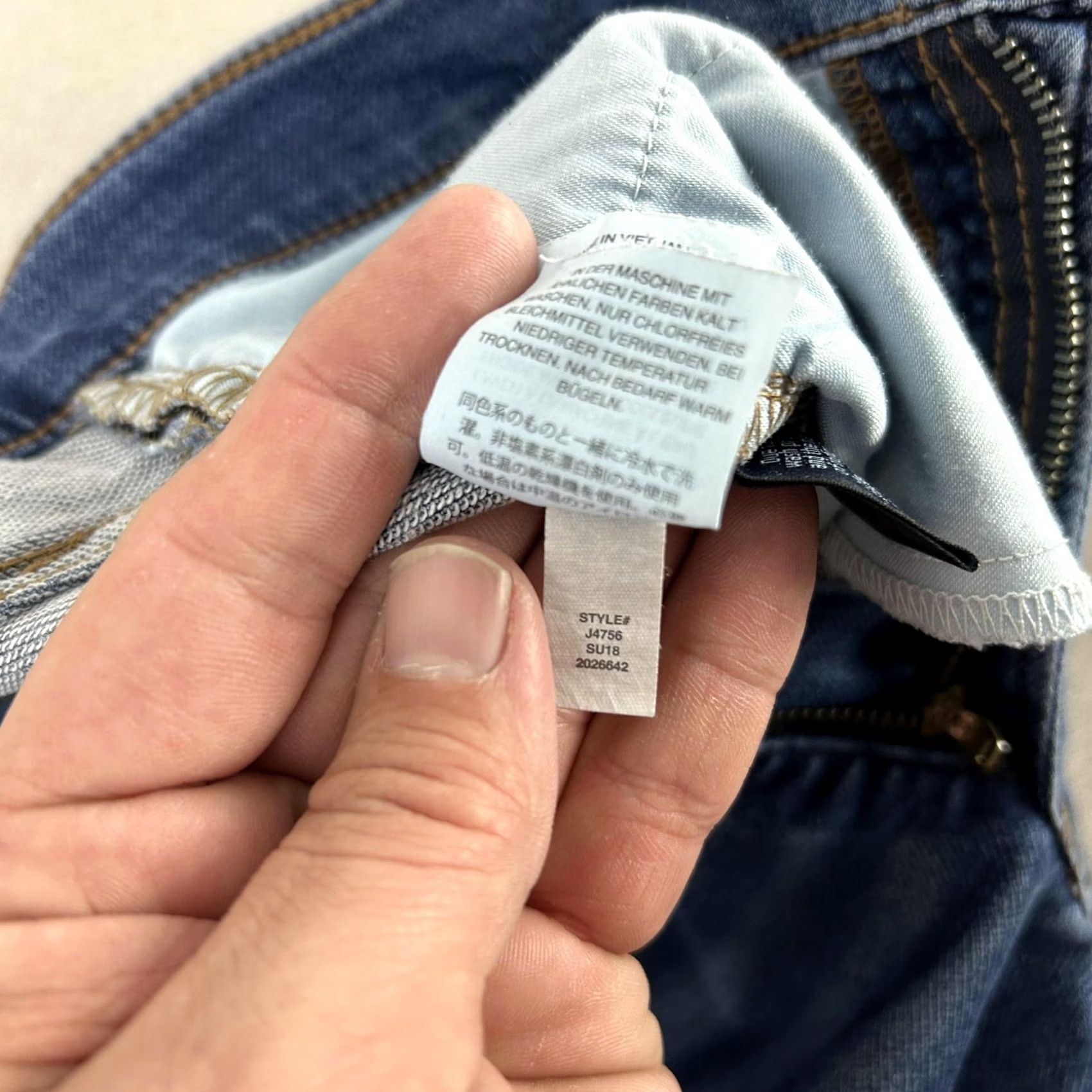 J.Crew J.CREW Jeans Womens 28 Blue Skinny Mid Rise Stretch Denim Casual J4756 Size 28" / US 6 / IT 42 - 7 Thumbnail